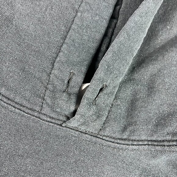 Y2K Illinois State Red Birds Sweatshirt Extra Large Black & Blue Faded Hoodie - Picture 4 of 16